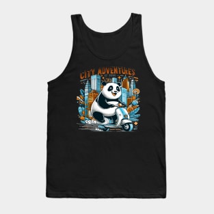 Pandas Urban Scooter Quest 2024 Tank Top